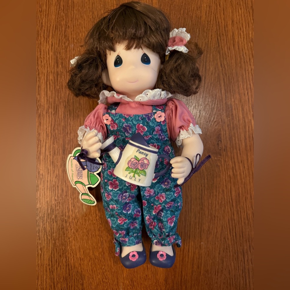 Precious Moments Pansy (July, doll of the month) with Watering Can